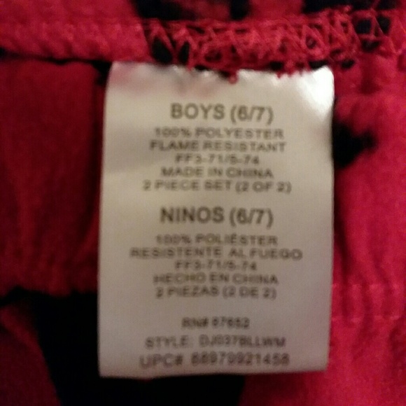 NWOT Batman&Superman 2pc Pajamas Boys Size 6-7 - Picture 2 of 2